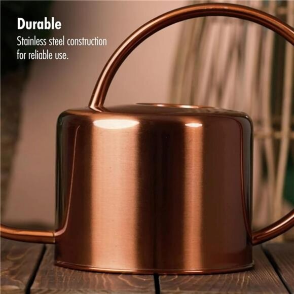 Metal Watering Can Copper Long Spout Indoor Outdoor Plant Water Jug 60 oz - Picture 4 of 7